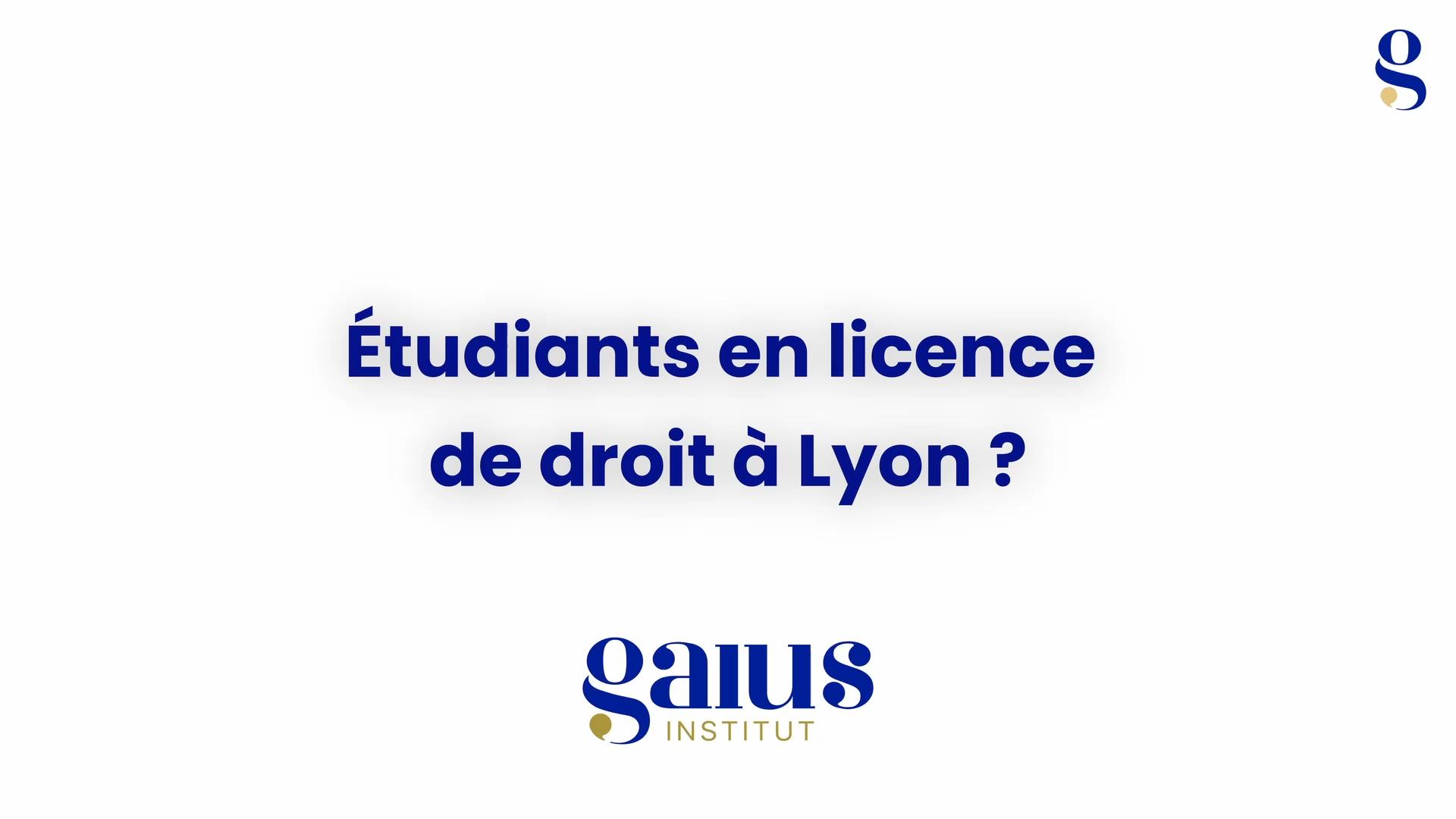 Vidéo Institut Gaïus prépa lyon